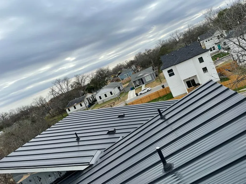 Standing seam metal roof panels with vents for Skylight Repair in Anniston